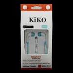 Wholesale KIK 355 Stereo Earphone Headset with Mic and Volume Control (Blue)